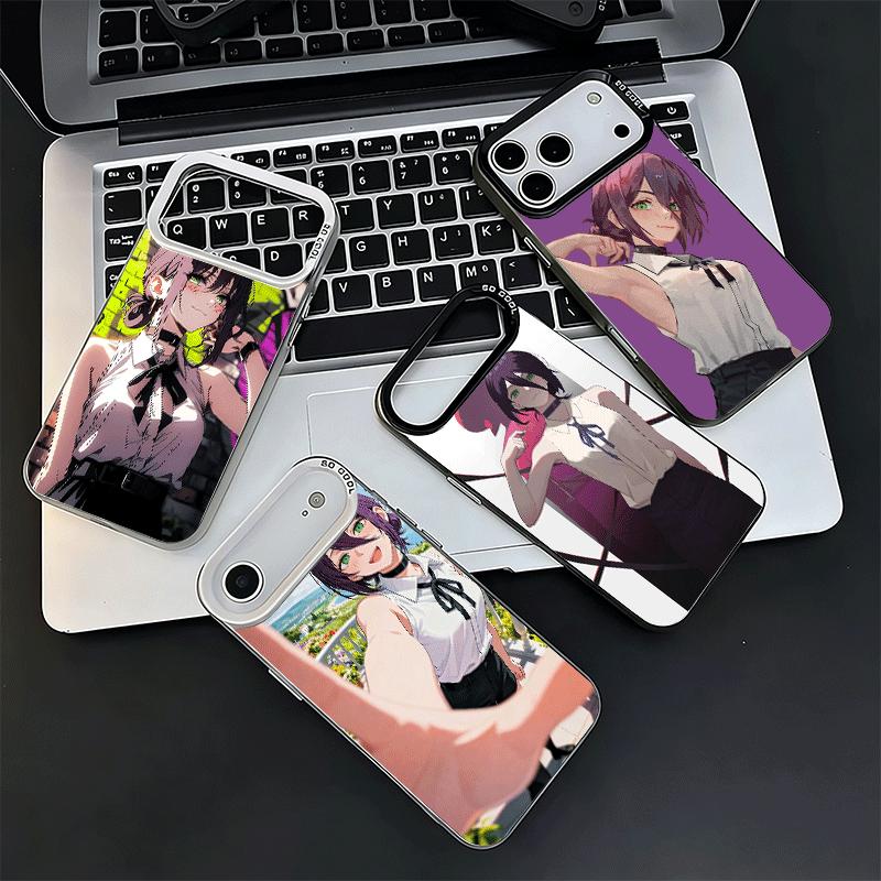 Anime Character R-Reze CSM Soft Phone Case for iPhone 15 16 17 Pro Max 17Air 16E 14 Plus 13 12 Mini Shockproof Cover Back Shell