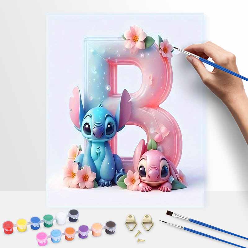 Disney Stitch Cute Painting Kit Home Decor Craft Perfect Gift Idea for Beginners and Fans