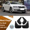 4pcs Car Mud Flaps Fender for Skoda Octavia 2009-2016 Automotive Tire Mudguards, Waterproof, Mud Splashing Prevent Accessories