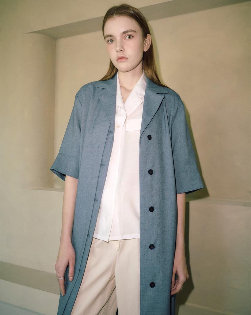 Oqual Oversized Trench Dress