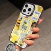 E-European A-Amalfi Coast L-LemonS  Phone Case For iPhone 17,16,15,14,13,12,11Plus,Pro Max,XS,Colored Silver Plated Inside Cover