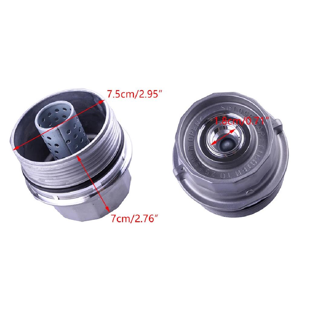 Motorölfiltergehäusedeckel 1562040030 Passend für Toyota Camry Corolla Highlander RAV4 Matrix Prius V Sienna Tacoma Venza Avalon