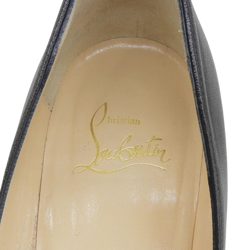 Great Christian Louboutin pumps SPIKY SHELL With studs black leather Women 36.5 Used