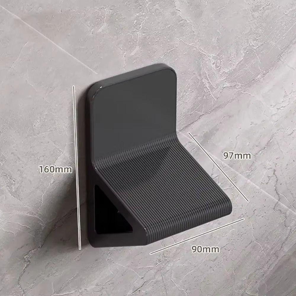 Wall Mounted Shower Foot Rest Punch-free Shower Footstool Bath Stool Bathroom Foot Pedal  Hotel