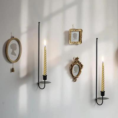 Modern Wall Candle Sconce Hanging Candelabra Wall Mount Candle Sconces Set Wedding Decoration Bar Party Living Room Decoration
