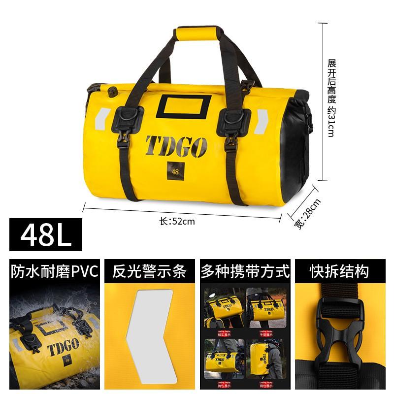 Motorcycle Touring Backpack Waterproof Helmet Bag Rear Tail Pannier Saddlebag Adventure Riding
