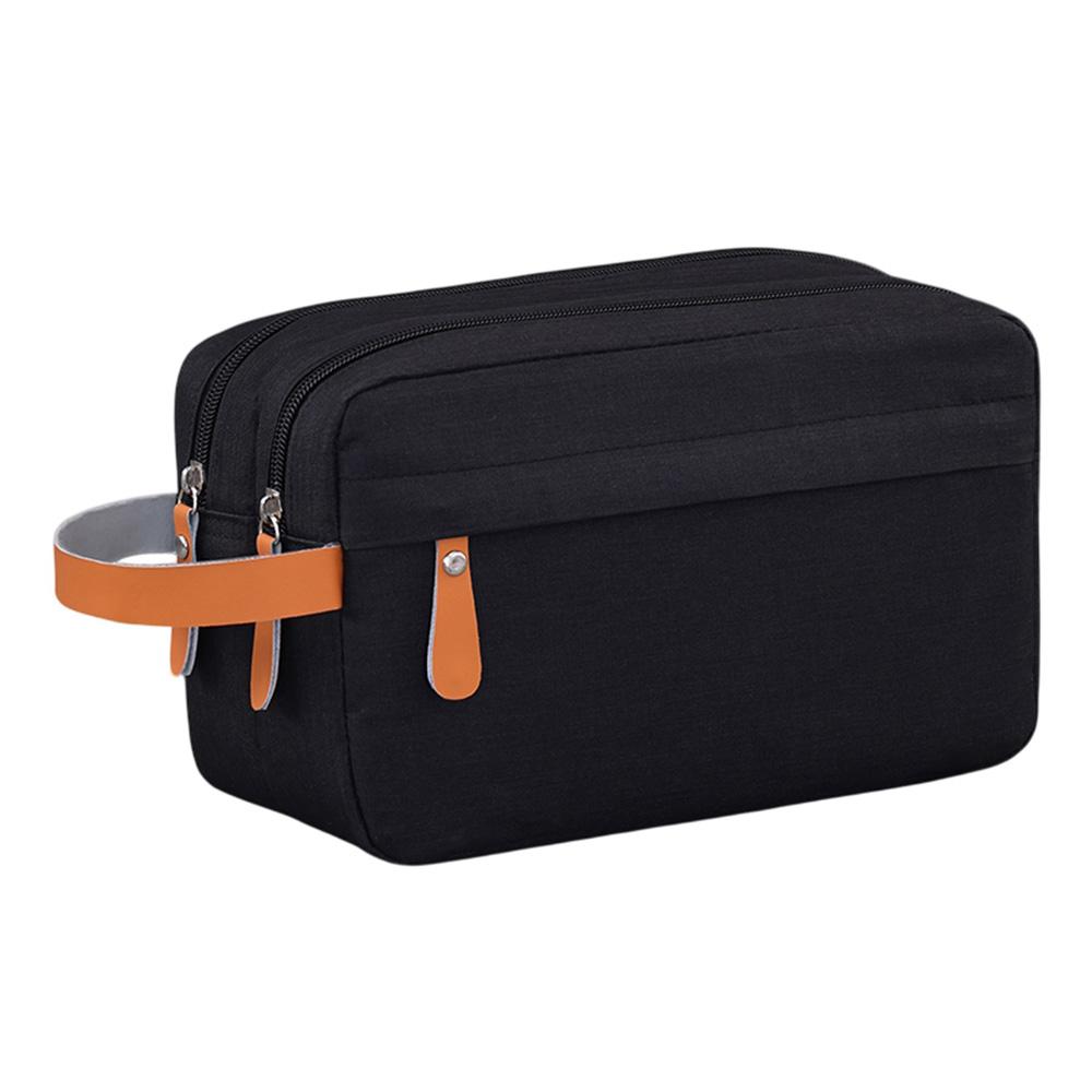 4041 Dual Layer Men Toiletry Bag Portable Travel Waterproof Cationic Fabric Cosmetic Storage Bag