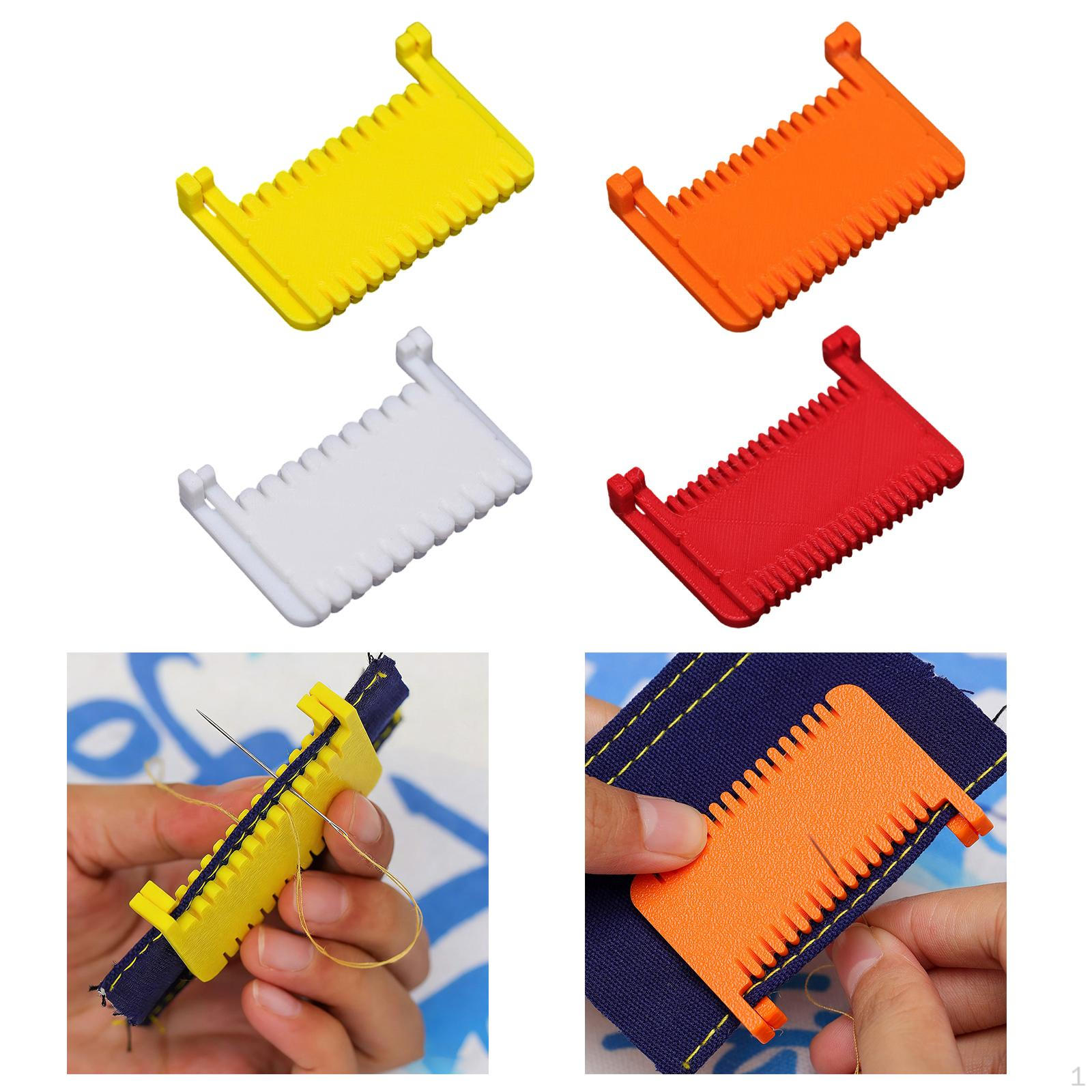 

4x Clip Sewing Edge Guide Lock for Stitching Non Slip Colorful Gauge