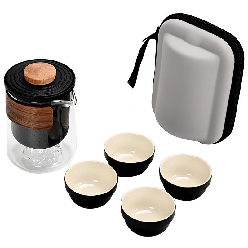 

Портативный керамический дорожный чайный набор Chang Baosen Дальние горы