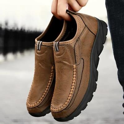 2025 Nuevos Zapatos de Senderismo para Hombre Zapatillas de Senderismo al Aire Libre de Cuero Zapatos Casuales Hombres Zapatos de Cuero para Hombre