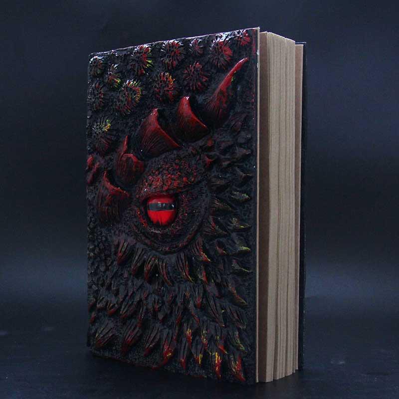 Independent Site Resin Animated Devil's Eye Dragon Book Ornament