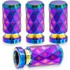 Aluminum Tire Valve Stem Caps Dustproof Wheel Valve Covers Valve Stem Caps  Bike Motorcycle