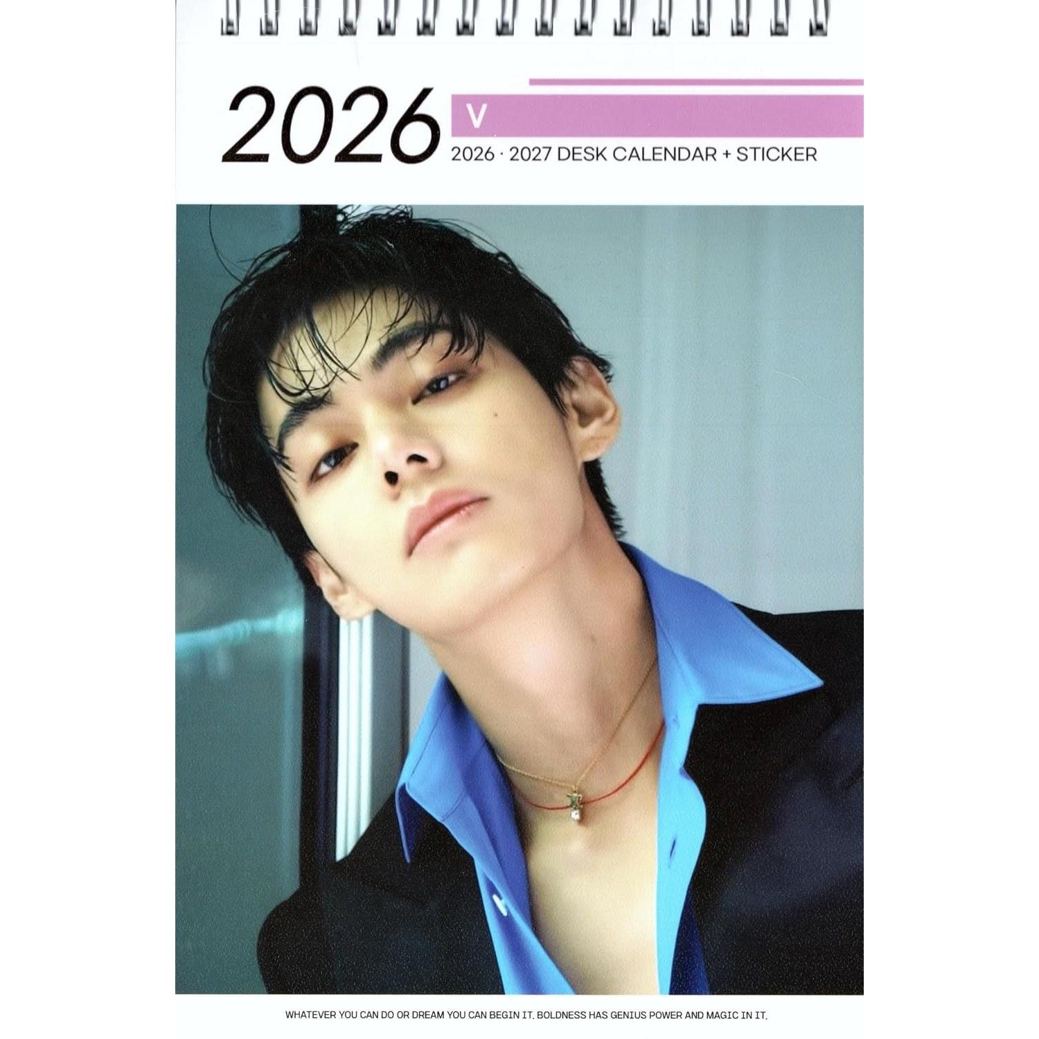 V Tete Goods Desk Calendar (Photo Collection Calendar) Years) + Sticker Seal 12 Piece Set