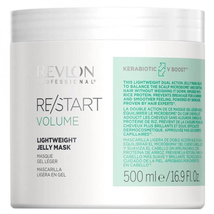 Masque Gel - Revlon - Re/Start Volume - Ultra Léger - KERABIOTIC V BOOST™ - Cheveux fins