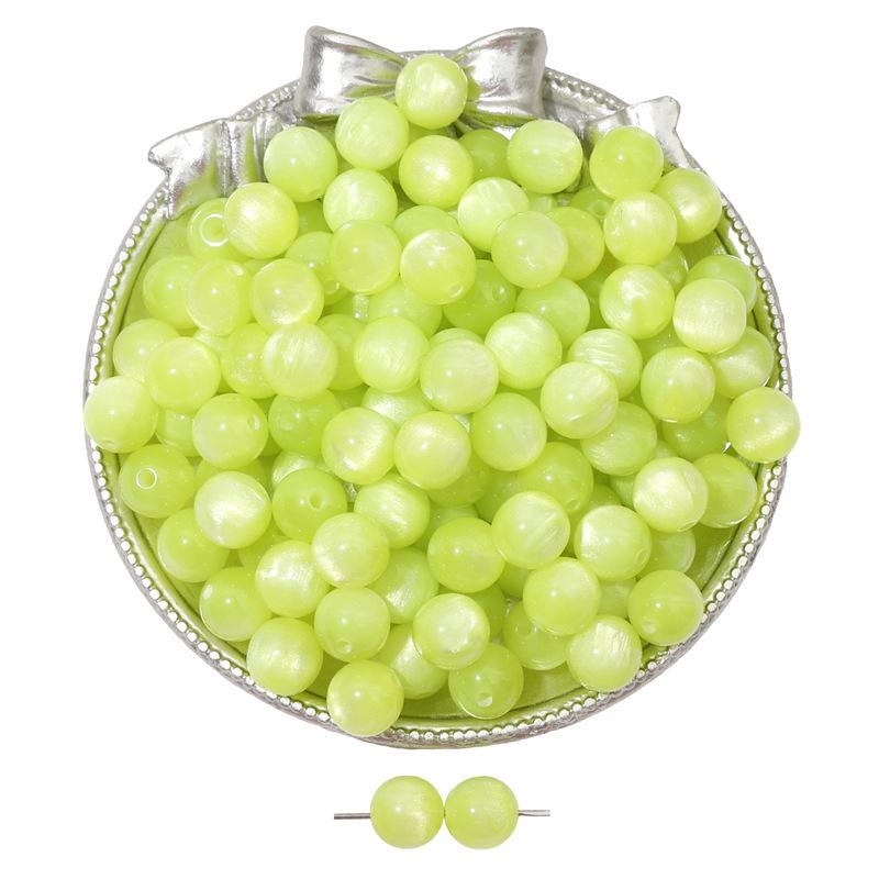 8/10/12mm Cat's Eye Resin Beads for DIY Jewelry Making - Loose Beads for Bracelets & Necklaces