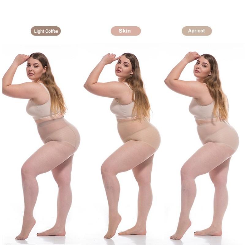 6D Ultra ince Büyük Boy Külotlu Kadın Artı Boyutu Anti-kanca Tayt Nefes Seksi Süper Elastik çorap Kadın