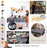 Halloween Black Lace Tablecloth Spider Cobweb Cover LuoluoHouse Elegant Horror Masquerade Party Scary Movie Night Table Decor