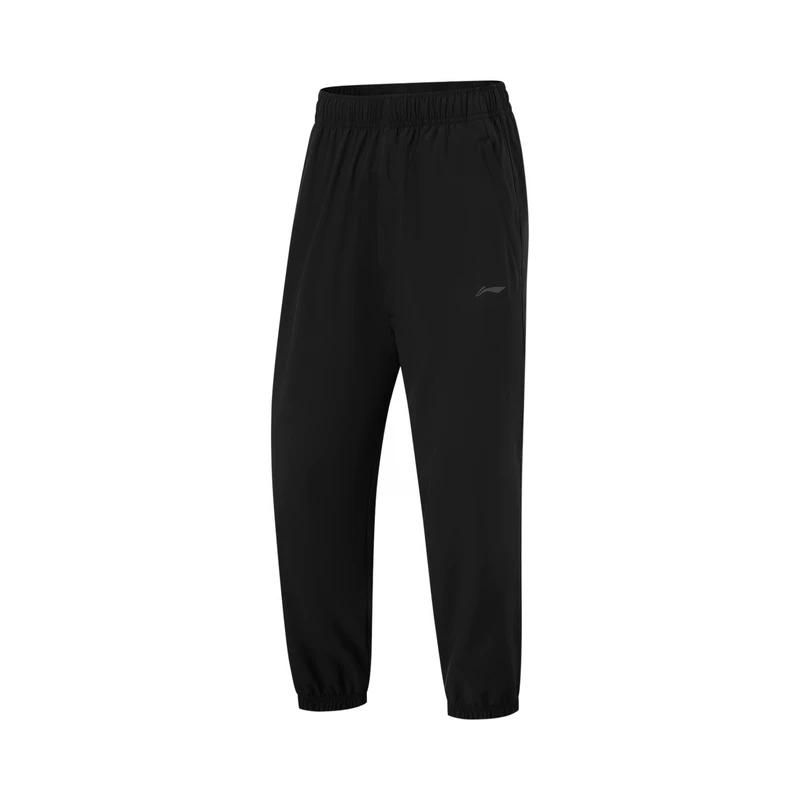 

Li-Ning Breathable Simple Versatile Sports Mid Waist Casual Pants Women bottoms AYKU584-1 L