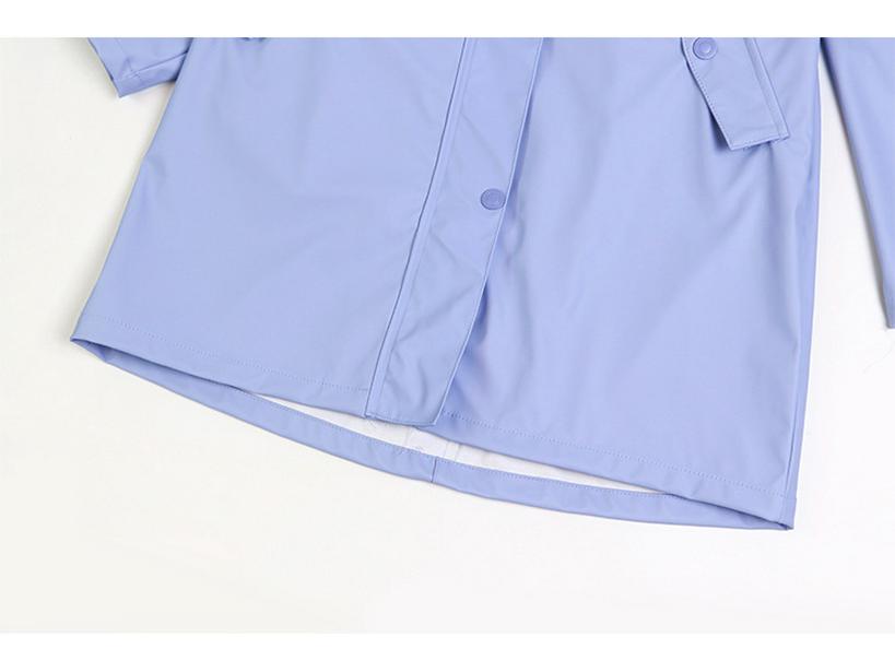 Umweltfreundlicher Damen PU Trenchcoat in mittlerer Länge für Wandern und Freizeit