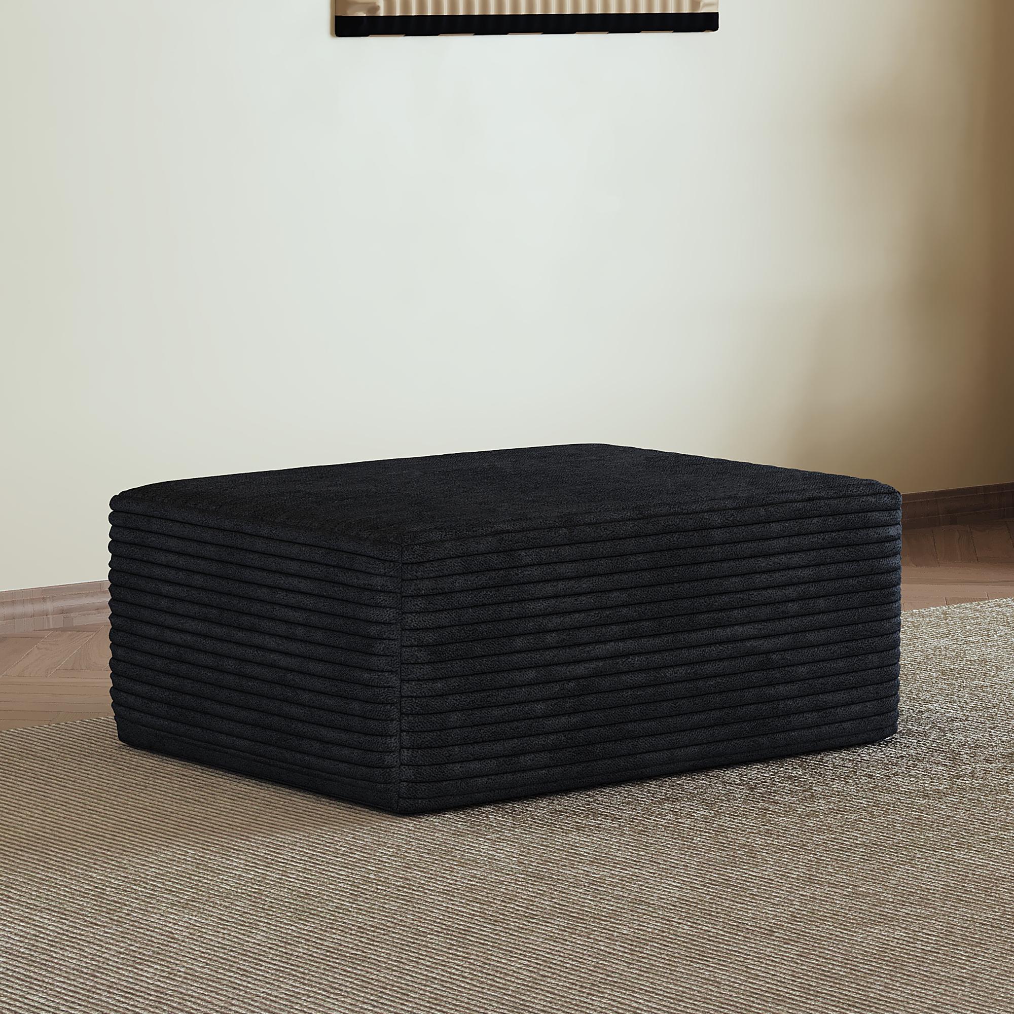 Y165-OTTOMAN-BLACK 1 ottoman Black 70 x