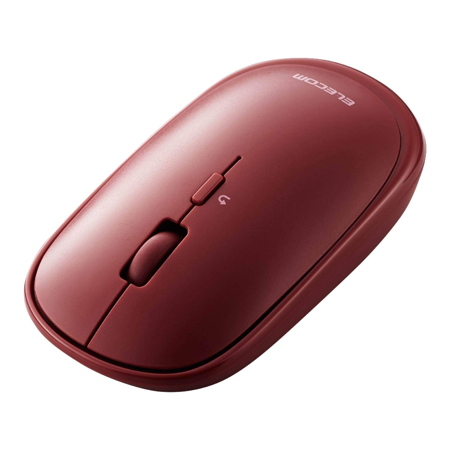 

ELECOM Wireless Mouse Bluetooth Slint Thin Silent 4 Buttons with Presentation Mode Function and Pouch Compatible with Windows Mac Android iOS iPadOS червоний