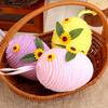 Silver Easter Egg Ornaments Hanging Ornament Set Diy Crochet Sunflower Easter Eggs Holiday Pendent Reflective Glass Disco Ball