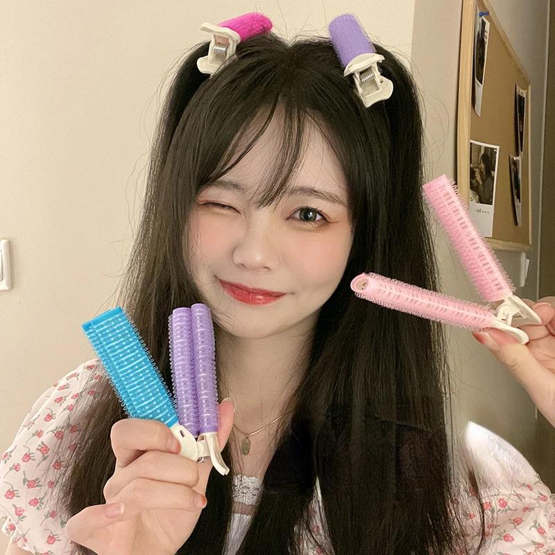 Natural Fluffy Hair Clips for Girl Hair Rollers Curlers Sleeping Overnight Reusable Hair Root Fluffy Clip Styling Accessries New