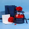 Heart Pendant Necklaces For Mom With Luxury Rose Flower Gift Box Friends Valentine's Day Lover Gifts Romantic Jewelry