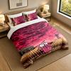 3Pcs Bedding SetCourage the Cowardly Dog Soft Bed Sheet and Two Pillowcases Home Bedroom Decor