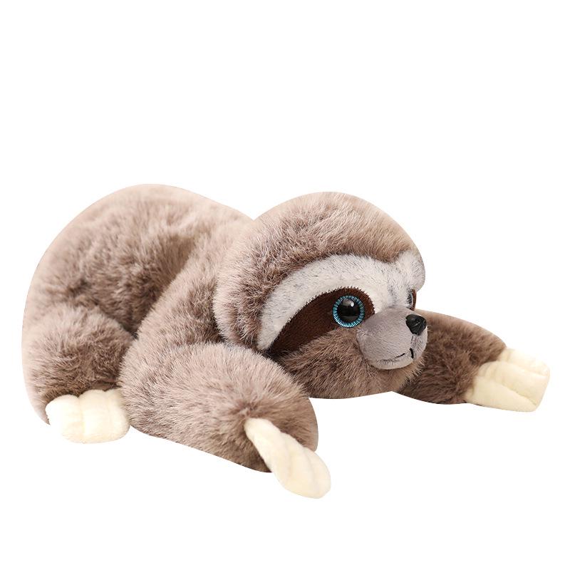 Cute Lying Sloth Plush Toy - Simulated Animal Ornament for Children