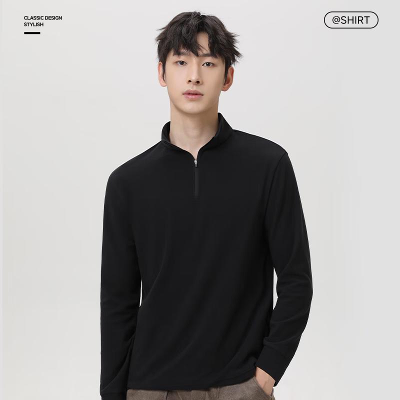 Mark Huafei Men's Warm Fleece Long Sleeve T-Shirt