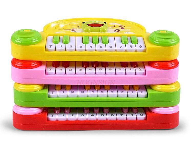 Kinder Lern Zeichentrick Elektronisches Klavier Elektrischer Sitztisch Kleines Klavier Lern Musik Ton Licht Früh