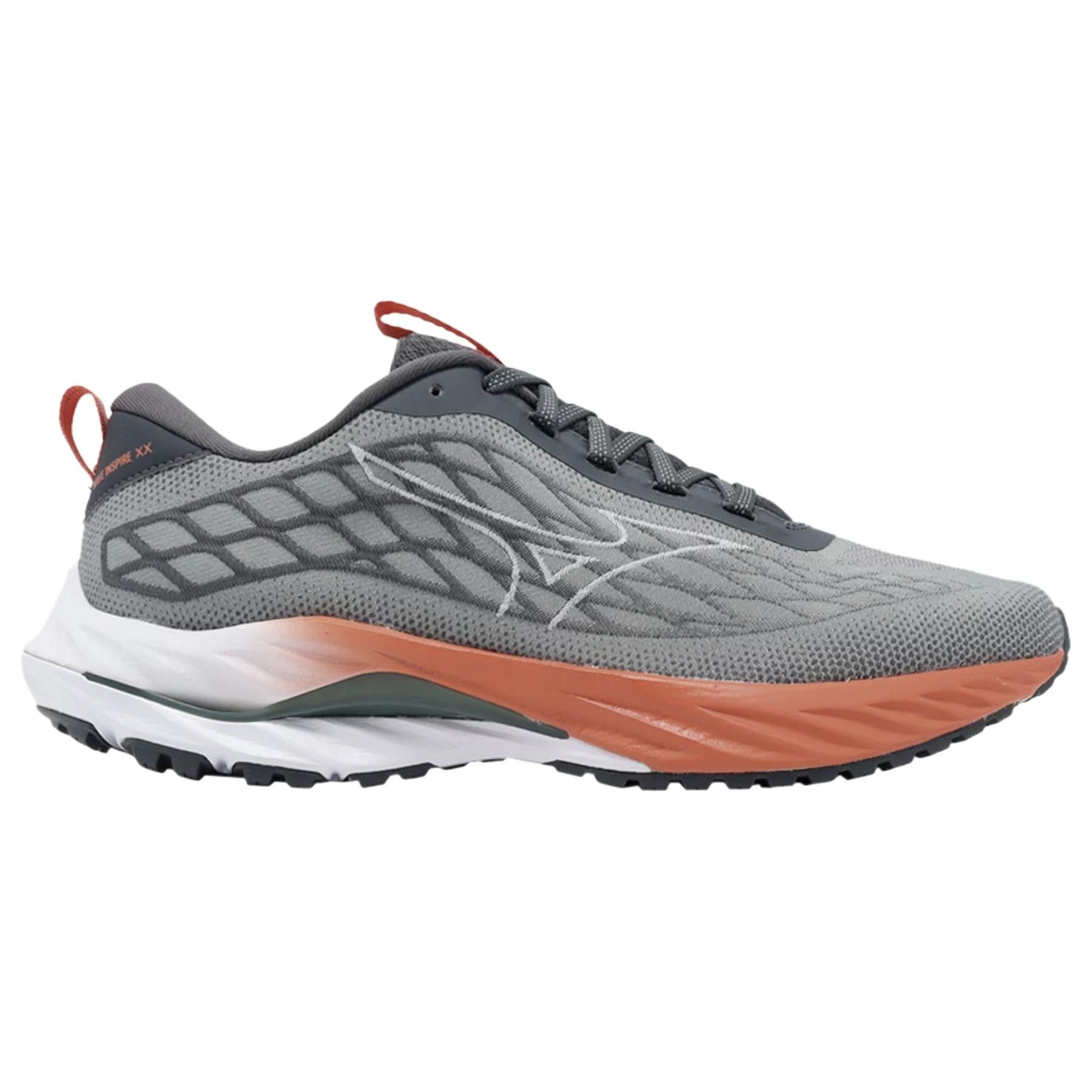 

Mizuno Кроссовки мужские Wave Inspire 20 SSW серые оранжевые J1GC241305 44