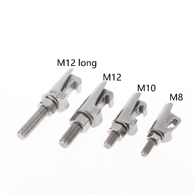 M8 M10 M12 ISO Vacuum Flange Clamp Stainless Steel Double Claw Fastener for Laboratory Instruments