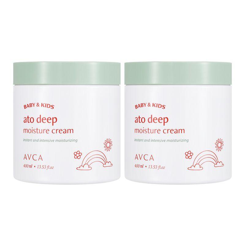 [Abka] Baby & Kids Ato High Moisturizing Cream 400ml 2 Pieces