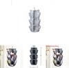 Multifunctional Oxford Fabric Hanging Shoe Storage Bag With Three Layers For Home Organization