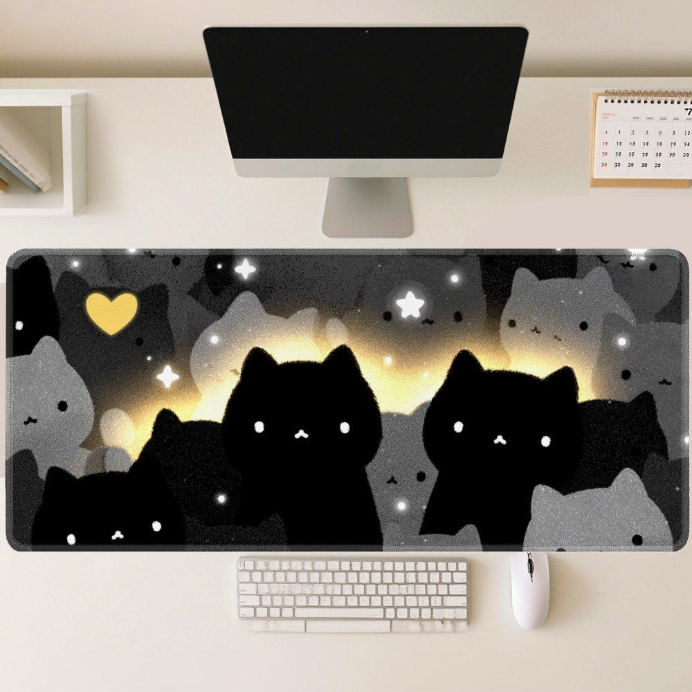 Comfort Mouse Pad Office Desk Mat Precision Cloth Surface Stable Rubber Base for Home Office PC Laptop Work Desk Desk Protector 400x900x2mm