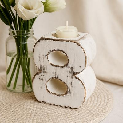 Houten Verjaardagsnummer 8