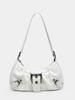 Vintage Shoulder Bag Metal-Studded Oil Wax Leather Bag Motorcycle Bag Cool For Trendy Events Fashion Street Daily Commute