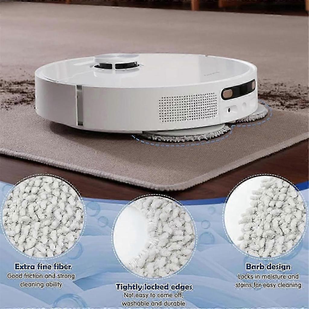 Microfiber Mop Cloth for Dream L10s Ultra, L10s Pro, L40 Ultra X40 - Compatible with L10 Prime Vacuum Cleaning