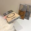 For Magsafe Hard PC+Wood Grain PU Leather Phone Case For Samsung S26 Ultra S24 S22 S23 S25 Ultra Plus FE A57 A56 A55 A37 A36 A35