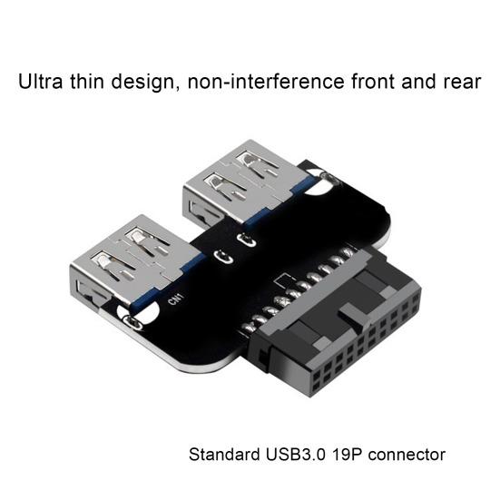 USB3.0/3.1 Adapter IDC19P/20P A Female Port to USB Adapter with Inner Connection Dongle