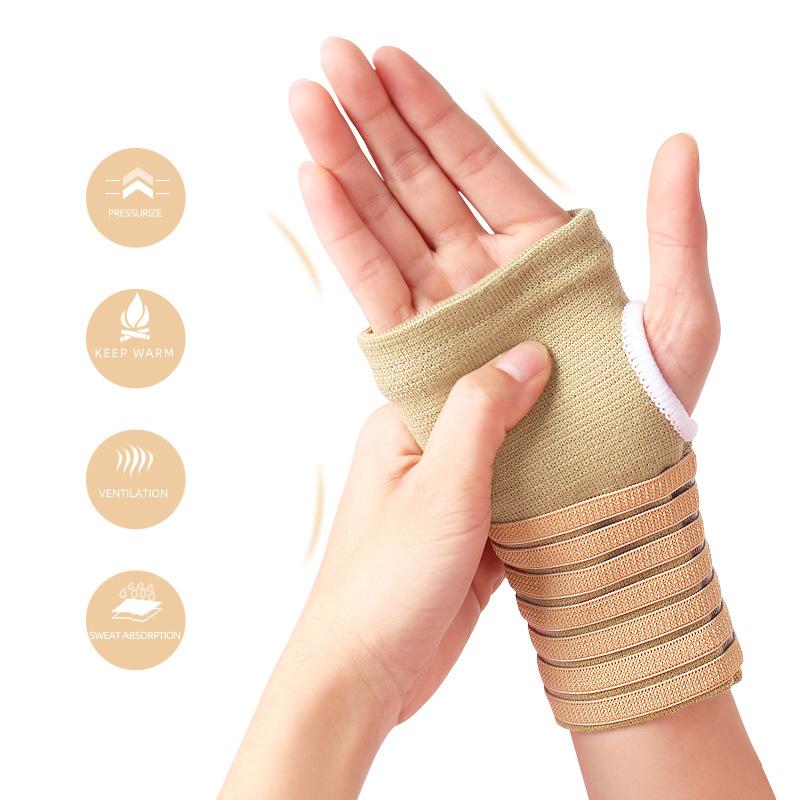 Wrist Guard Palm Knitted Winding Pressurized Riding Mountaineering Outdoor Protective Gear Volleyball Fitness Football Sports Protection