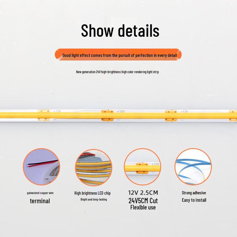 OEING Self-Adhesive COB LED Strip Light