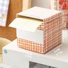 1Pc Small Paper Box Pull-out Sticky Sticky Note with Strong Horizontal Line, Pull-out Detachable Sticky Note Paper, Simple