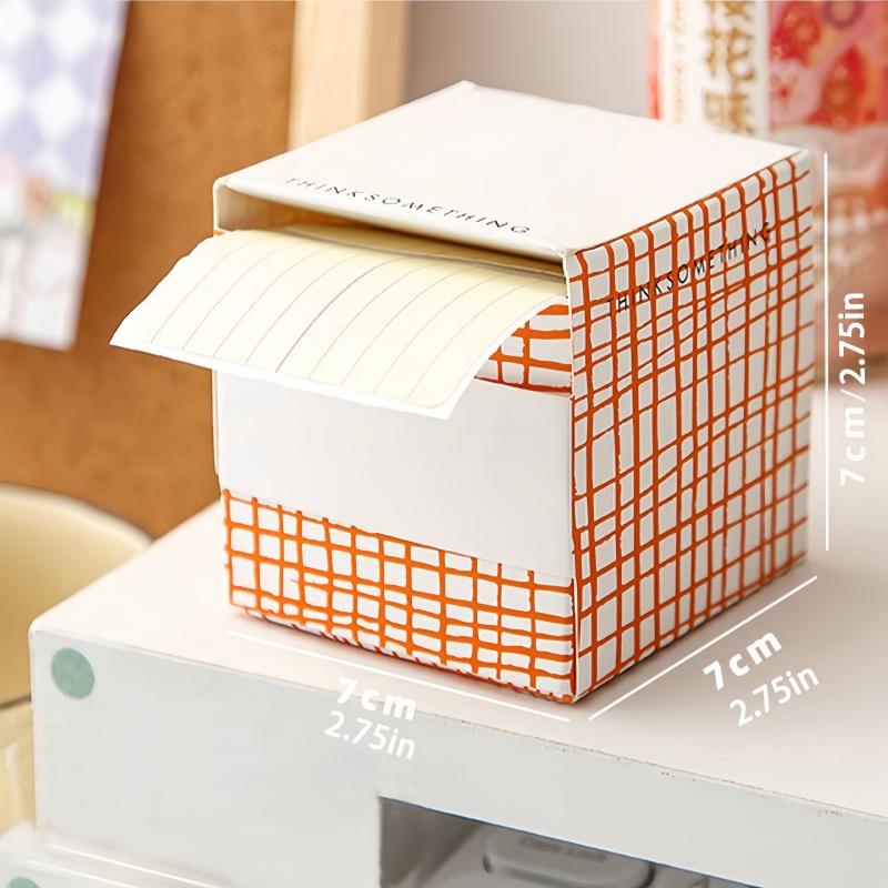 1Pc Small Paper Box Pull-out Sticky Sticky Note with Strong Horizontal Line, Pull-out Detachable Sticky Note Paper, Simple