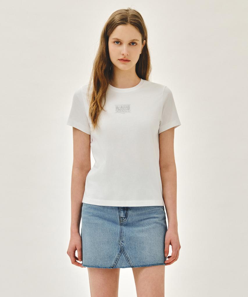 Malittepeulangsowajeobeo W Small Classic Logo Tee White