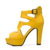 Fashion Summer Sexy Gladiator Women Sandals Designer Peep Toe Hollow Out High Heels Platform Party Ladies Shoes Zipper Sandales Femmes