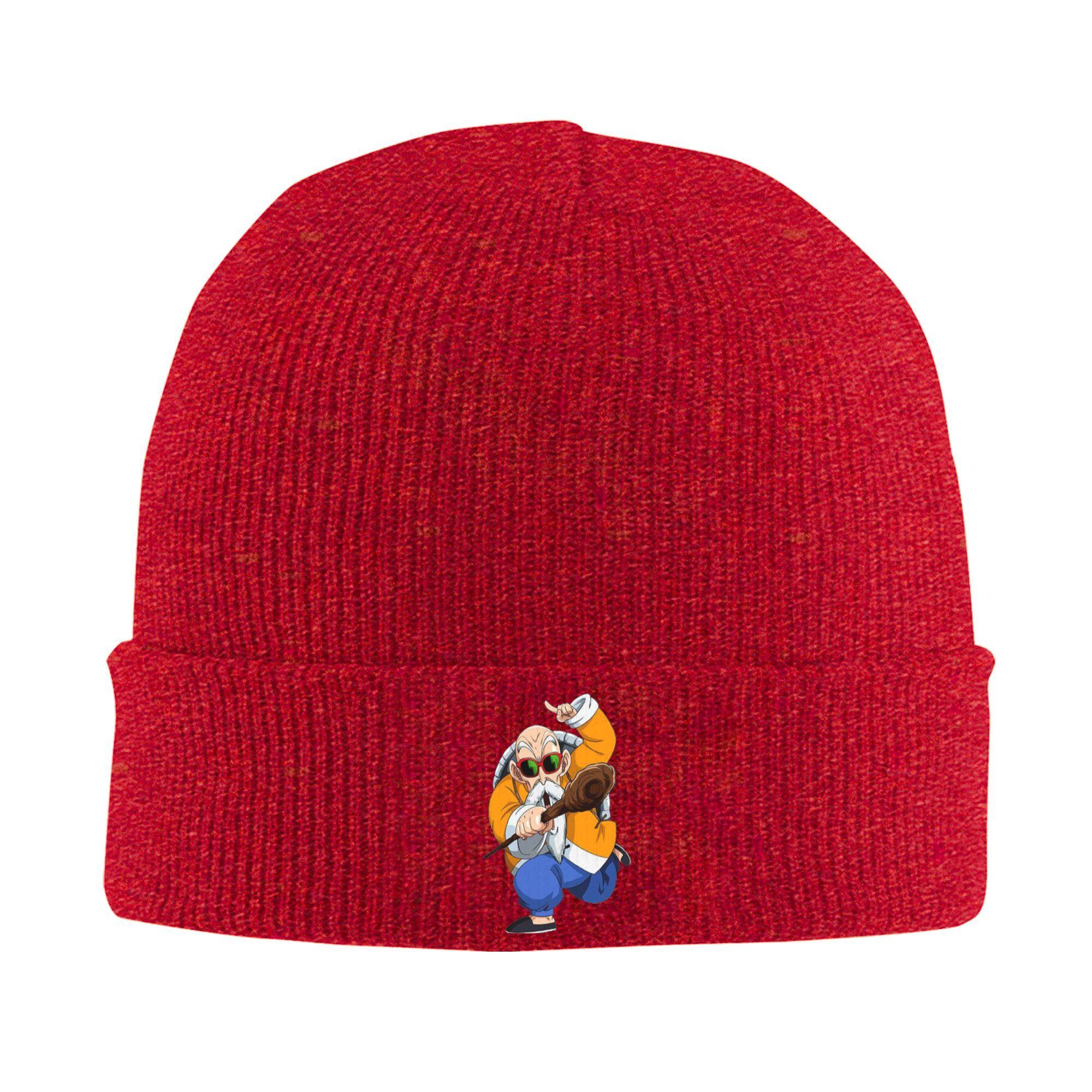

dbz DragonBall Master Roshi Kungfu Knitted Hat Beanie Autumn Winter Hat Warm Unisex Hiphop dragon ball Caps Unisex Women Gift One Size