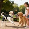 Joelheira Para Cães Ajustável Envoltório Articular Joelheira Traseira Para Cães Com 4 Estabilizadores Metálicos Para Caminhada Exercício Atividades Ao Ar Livre